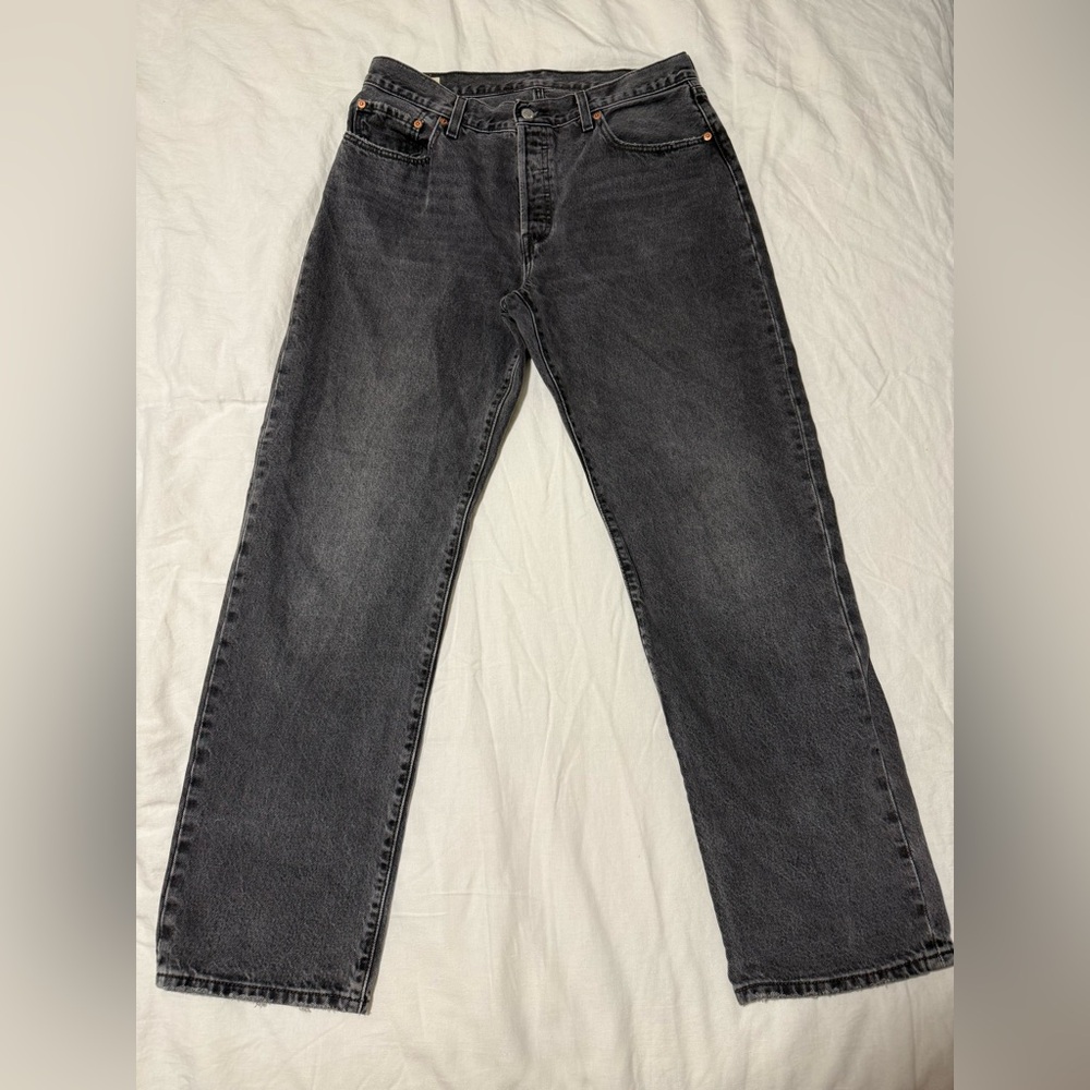 Levi’s 501 Original Fit Women’s Jeans, No Stretch, Washed Black